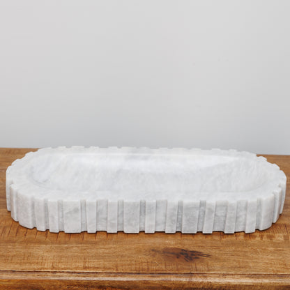 CV-003 MARBLE OVAL CENTERPIECE - ONE OF A KIND