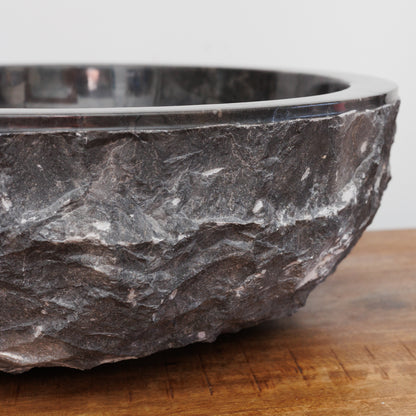 CV-001 BLACK MARBLE CENTERPIECE - ONE OF A KIND