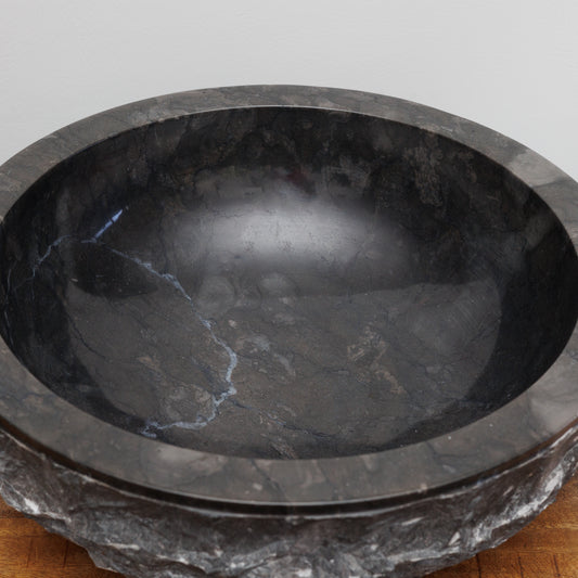 CV-001 BLACK MARBLE CENTERPIECE - ONE-OF-A-KIND