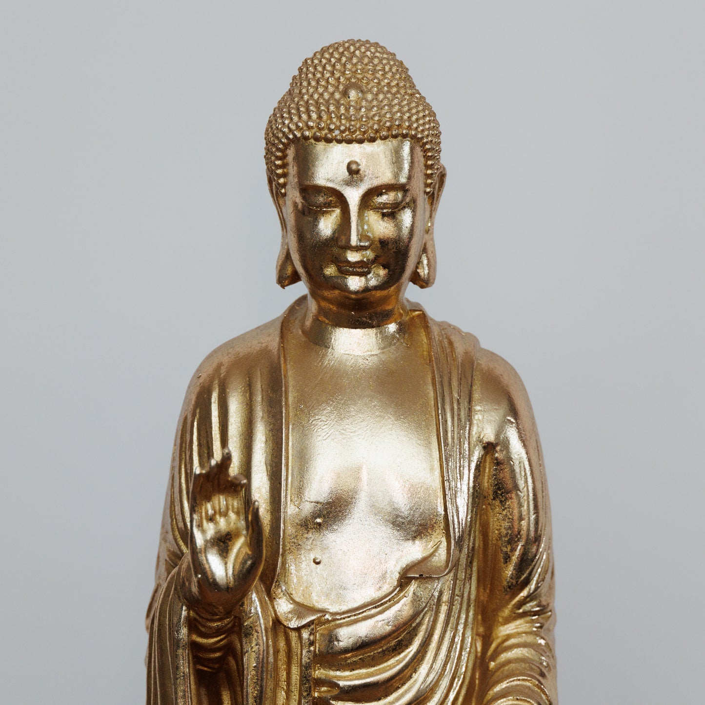 SC-004 GOLDEN BUDDHA WITH ACRYLIC STAND BASE - HAND MADE ONE OF A KIND