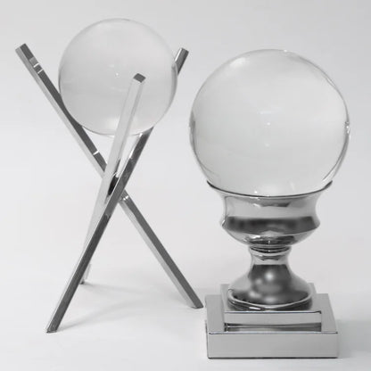 gc001 CRYSTAL BALL WITH X PEDESTAL