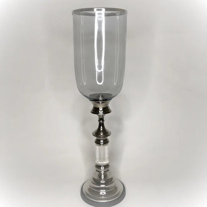 HC001 TALL CHROME LUCITE MODEL CANDELABRA