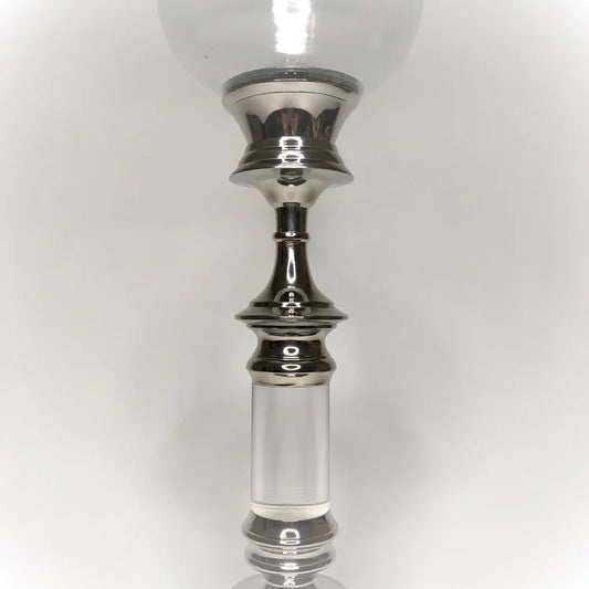 HC001 TALL CHROME LUCITE MODEL CANDELABRA