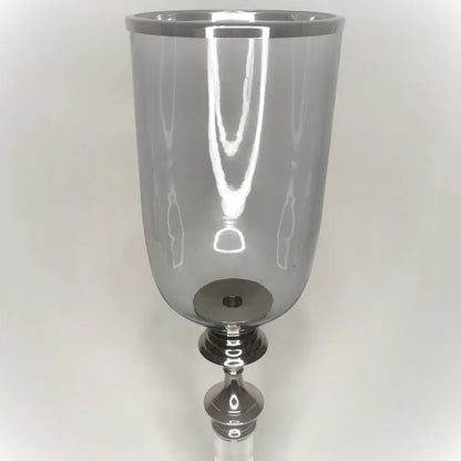 HC001 TALL CHROME LUCITE MODEL CANDELABRA