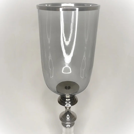 HC001 TALL CHROME LUCITE MODEL CANDELABRA